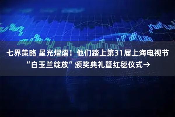 七界策略 星光熠熠！他们踏上第31届上海电视节“白玉兰绽放”颁奖典礼暨红毯仪式→