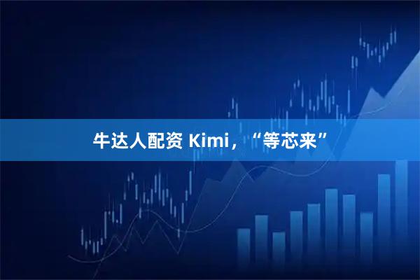 牛达人配资 Kimi，“等芯来”